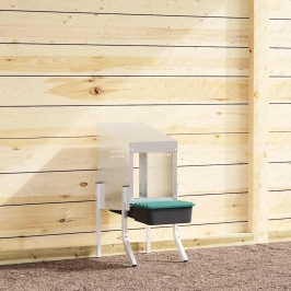 Vistu Ligzdas Kaste, 1 Nodalījums, Ar Kājām, Cinkots Tērauds Vidaxl