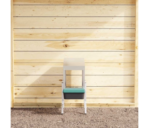 Vistu Ligzdas Kaste, 2 Nodalījumi, Ar Kājām, Cinkots Tērauds Vidaxl