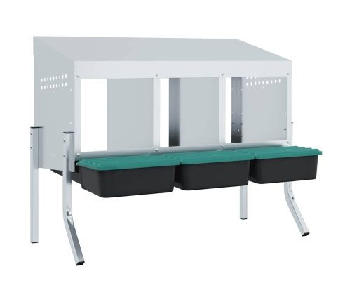 Vistu Ligzdas Kaste, 3 Nodalījumi, Ar Kājām, Cinkots Tērauds Vidaxl