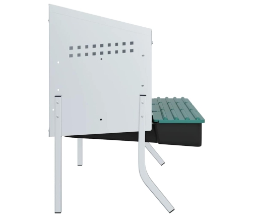 Vistu Ligzdas Kaste, 3 Nodalījumi, Ar Kājām, Cinkots Tērauds Vidaxl