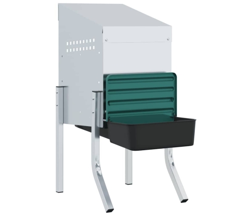 Vistu Ligzdas Kaste, 1 Nodalījums, Ar Kājām, Cinkots Tērauds Vidaxl