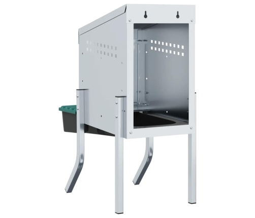 Vistu Ligzdas Kaste, 1 Nodalījums, Ar Kājām, Cinkots Tērauds Vidaxl