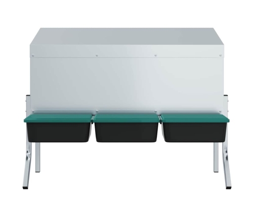 Vistu Ligzdas Kaste, 3 Nodalījumi, Ar Kājām, Cinkots Tērauds Vidaxl