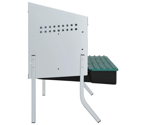 Vistu Ligzdas Kaste, 3 Nodalījumi, Ar Kājām, Cinkots Tērauds Vidaxl