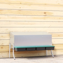 Vistu Ligzdas Kaste, 3 Nodalījumi, Ar Kājām, Cinkots Tērauds Vidaxl