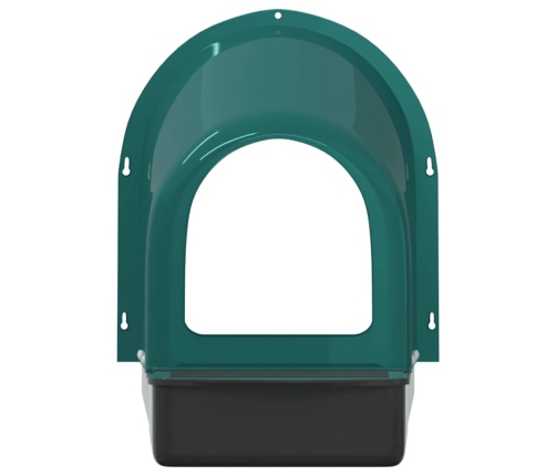 Vistu Ligzdošanas Kastes, 4 Gab., Pie Sienas Stiprināmas, Tumši Zaļa Plastmasa Vidaxl