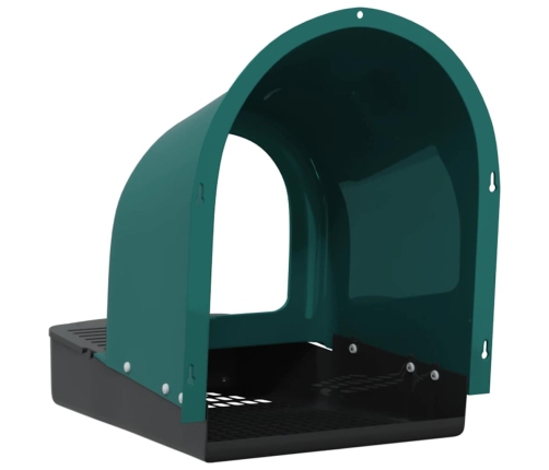 Vistu Ligzdošanas Kastes, 4 Gab., Pie Sienas Stiprināmas, Tumši Zaļa Plastmasa Vidaxl