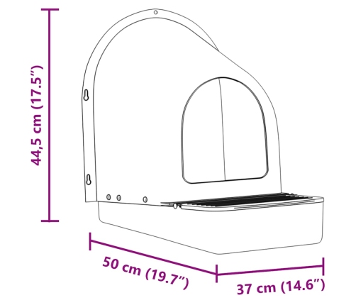 Vistu Ligzdošanas Kastes, 4 Gab., Pie Sienas Stiprināmas, Tumši Zaļa Plastmasa Vidaxl