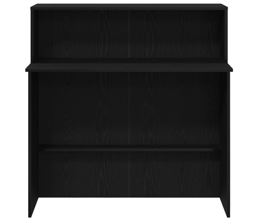 Recepcijas Galds Melns 100X50X103,5 Cm Inženierijas Koks Vidaxl