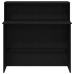 Recepcijas Galds Melns 100X50X103,5 Cm Inženierijas Koks Vidaxl