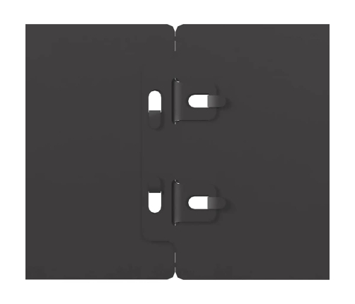 Zālāju Apmales 10 Gab Melns 10X103 Cm Auksti Velmēts Tērauds Vidaxl