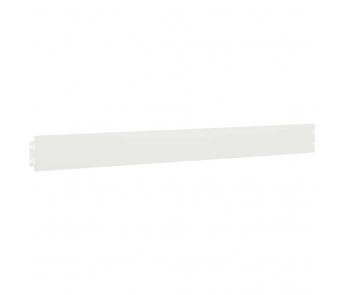 Zālāju Apmales 10 Gab. Baltas 10X103 Cm Auksti Velmēts Tērauds Vidaxl