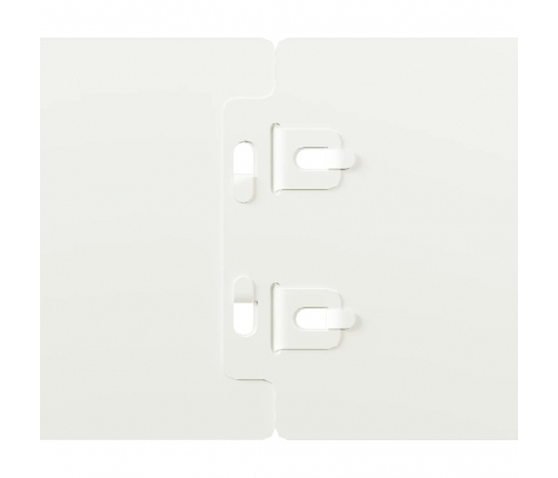 Zālāju Apmales 10 Gab. Baltas 10X103 Cm Auksti Velmēts Tērauds Vidaxl