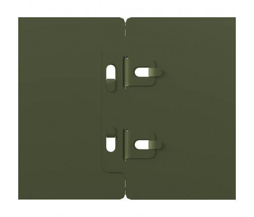 Zāliena Apmales 10 Gab Olive Green Auksti Velmēts Tērauds Vidaxl