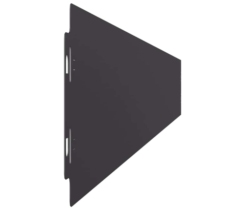 Zālāju Apmales 50 Gab Melns 10X103 Cm Auksti Velmēts Tērauds Vidaxl