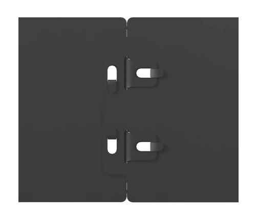 Zālāju Apmales 50 Gab Melns 10X103 Cm Auksti Velmēts Tērauds Vidaxl