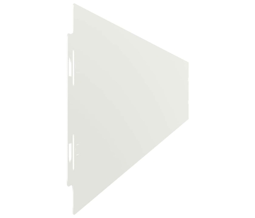 Zālāju Apmales 50 Gab. Baltas 10X103 Cm Auksti Velmēts Tērauds Vidaxl