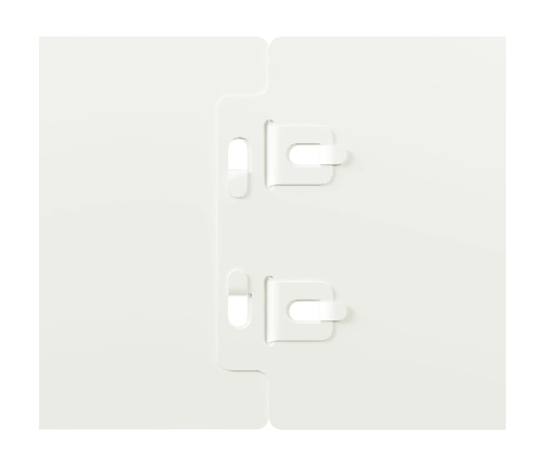 Zālāju Apmales 50 Gab. Baltas 10X103 Cm Auksti Velmēts Tērauds Vidaxl