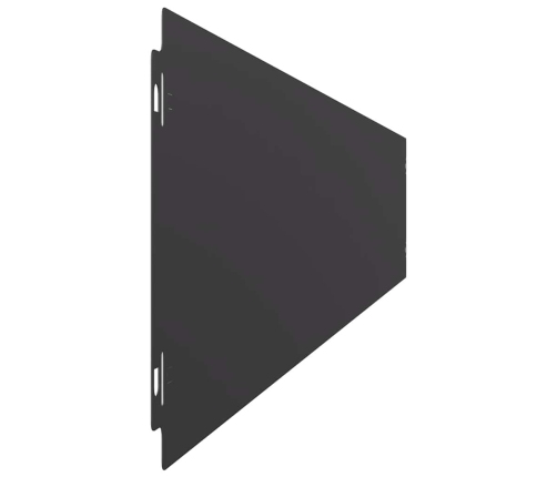 Zālāju Apmales 10 Gab Melns 15X103 Cm Auksti Velmēts Tērauds Vidaxl