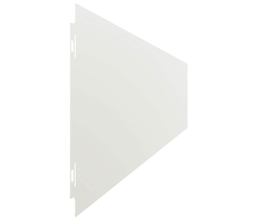 Zālāju Apmales 50 Gab. Baltas 15X103 Cm Auksti Velmēts Tērauds Vidaxl