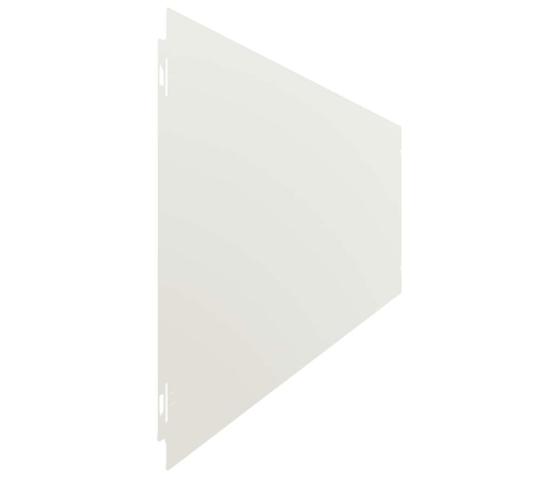 Zālāju Apmales 10 Gab. Baltas 20X103 Cm Auksti Velmēts Tērauds Vidaxl