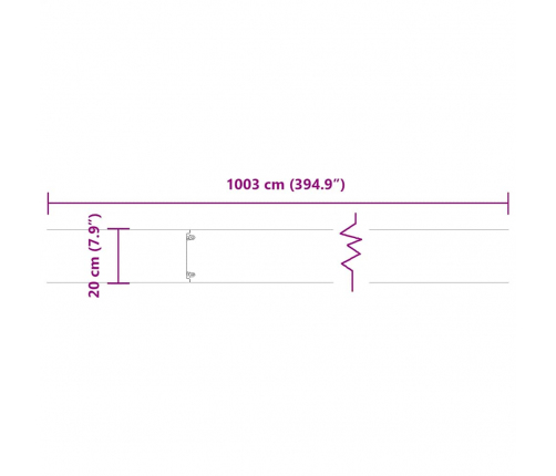 Zālāju Apmales 10 Gab 20X103 Cm Cinkots Tērauds Vidaxl