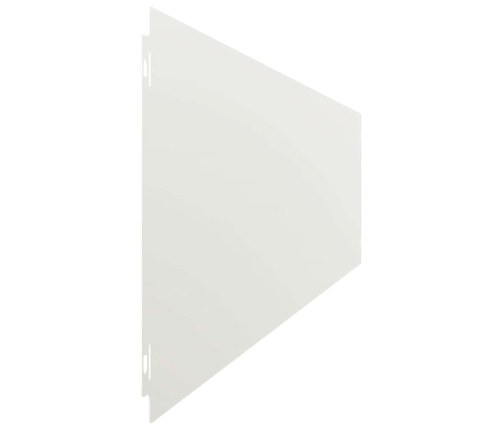 Zālāju Apmales 30 Gab. Baltas 20X103 Cm Auksti Velmēts Tērauds Vidaxl