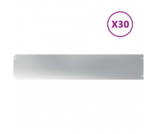 Zālāju Apmales 30 Gab 20X103 Cm Cinkots Tērauds Vidaxl