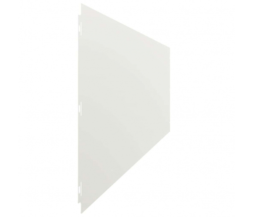 Zālāju Apmales 10 Gab. Baltas 25X103 Cm Auksti Velmēts Tērauds Vidaxl