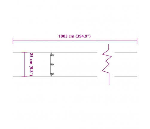 Zālāju Apmales 10 Gab. Baltas 25X103 Cm Auksti Velmēts Tērauds Vidaxl