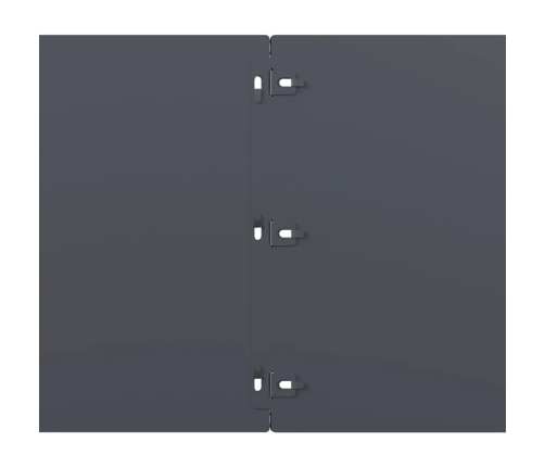 Zālāju Apmales 10 Gab Antracīts 25X103Cm Auksti Velmēts Tērauds Vidaxl