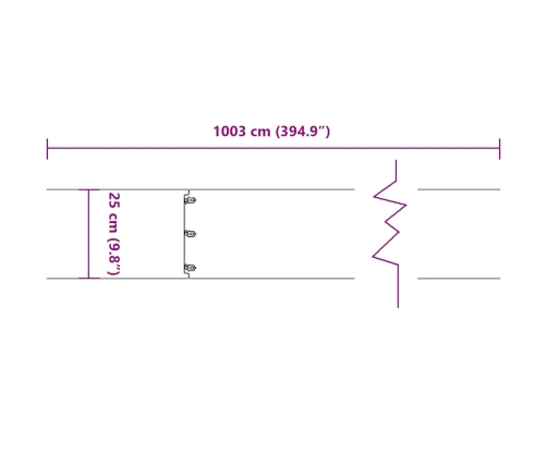 Zālāju Apmales 10 Gab Antracīts 25X103Cm Auksti Velmēts Tērauds Vidaxl