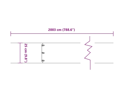 Zālāju Apmales 20 Gab Antracīts 25X103Cm Auksti Velmēts Tērauds Vidaxl