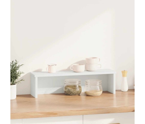 Virtuves Plaukts, Saliekams Balts 50X15X16 Cm Inženierijas Koks Vidaxl