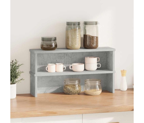 Virtuves Plaukti Sakraujami 2 Gab Betons Pelēks 50X15X16 Cm Vidaxl