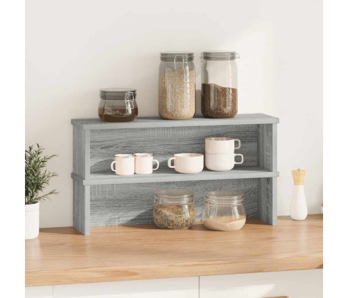 Virtuves Plaukti Sakraujami 2 Gab Pelēks Sonoma 50X15X16 Cm Vidaxl