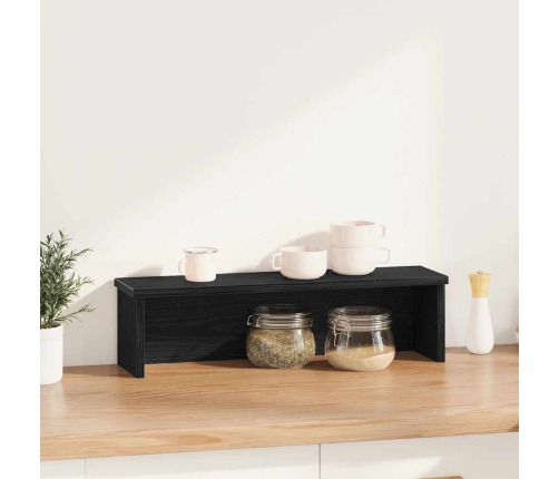 Virtuves Plaukts Saliekams, Melns 60X15X16 Cm Inženierijas Koks Vidaxl