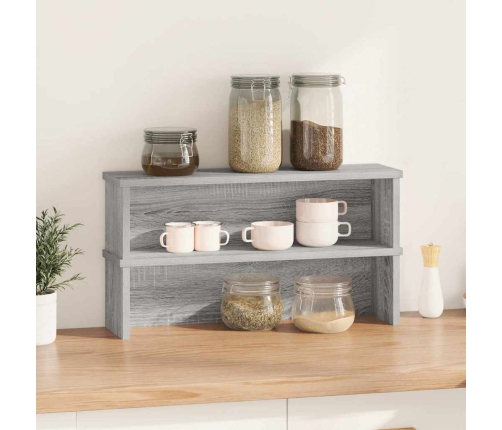 Virtuves Plaukti Sakraujami 2 Gab Pelēks Sonoma 60X15X16 Cm Vidaxl