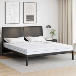 Matrači Balts 180 X 200 Cm 100% Poliestera Žakarda Audums Vidaxl