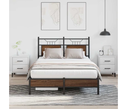 Gulta Bez Matrača, Brūna Ozola, 120X200 Cm, Inženierijas Koks Vidaxl