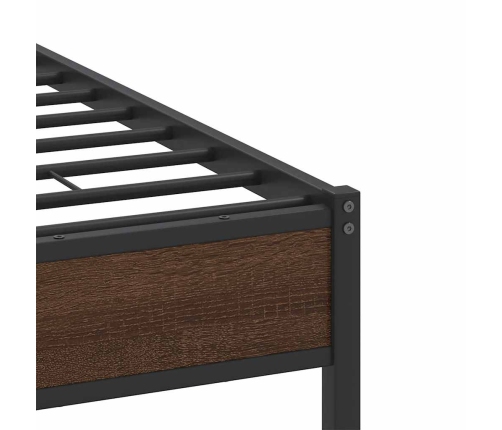 Gulta Bez Matrača, Brūna Ozola, 120X200 Cm, Inženierijas Koks Vidaxl