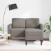 2-Vietīgs Dīvāns Ar Krēslu L-Veida Taupe 125 Cm Audums Vidaxl