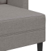 2-Vietīgs Dīvāns Ar Krēslu L-Veida Taupe 125 Cm Audums Vidaxl