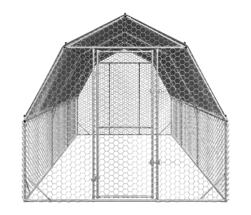 Vistas Skrējiens Ar Jumtu, 2,5X6X2,25 M, Cinkots Tērauds Vidaxl