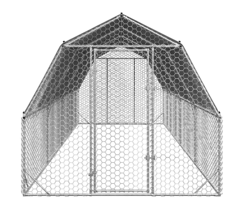 Vistas Skrējiens Ar Jumtu, 2,5X8X2,25 M, Cinkots Tērauds Vidaxl
