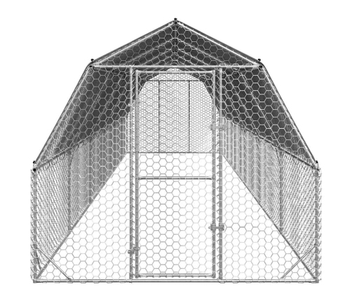 Vistas Skrējiens Ar Jumtu, 2,5X12X2,25 M, Cinkots Tērauds Vidaxl