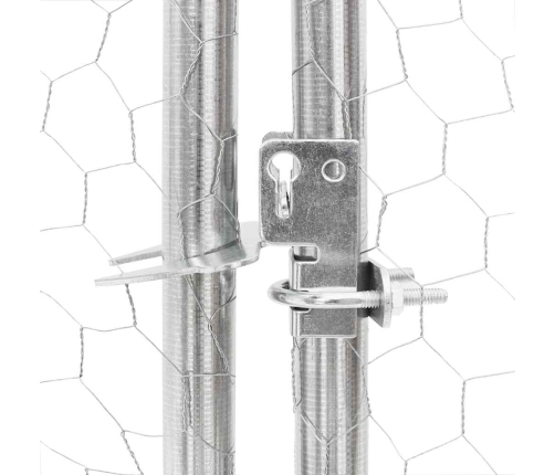 Vistas Skrējiens Ar Jumtu, 2,5X4X2,25 M, Cinkots Tērauds Vidaxl
