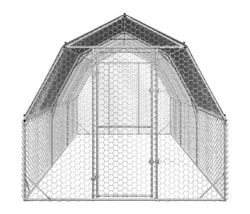 Vistas Skrējiens Ar Jumtu, 2,5X6X2,25 M, Cinkots Tērauds Vidaxl