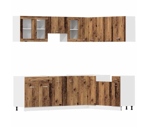 11-Daļīgs Virtuves Skapīšu Komplekts Inženierijas Koks Vidaxl