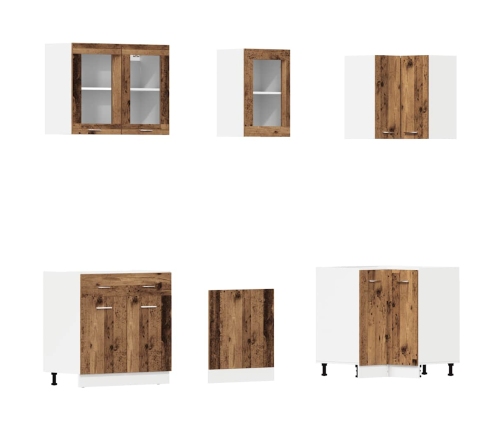 11-Daļīgs Virtuves Skapīšu Komplekts Inženierijas Koks Vidaxl